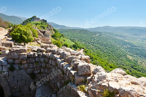Preview: Remnants Of Castle On The Golan Heights Near The Israeli Border With Syria. The Nimrod Fortress