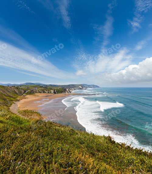 Preview: Beach Azkorri Or Gorrondatxe In Getxo Town, Biscay, Basque Country (Spain).