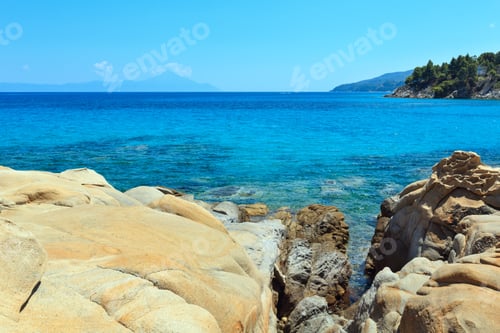 Preview: Aegean Sea Coast Landscape, Near Karidi Or Karydi Beach (Chalkidiki, Greece).