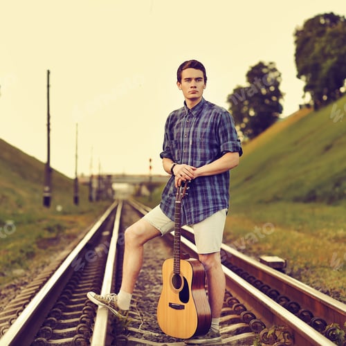 Preview: Handsome Man With Guitar