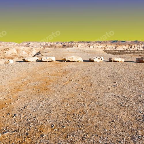 Preview: Rocky Hills Of The Negev Desert In Israel At Sunset