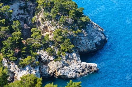 Preview: Summer Calm Beautiful Beach Cala Di Porto Greco On The Gargano Peninsula In Puglia, Italy. View