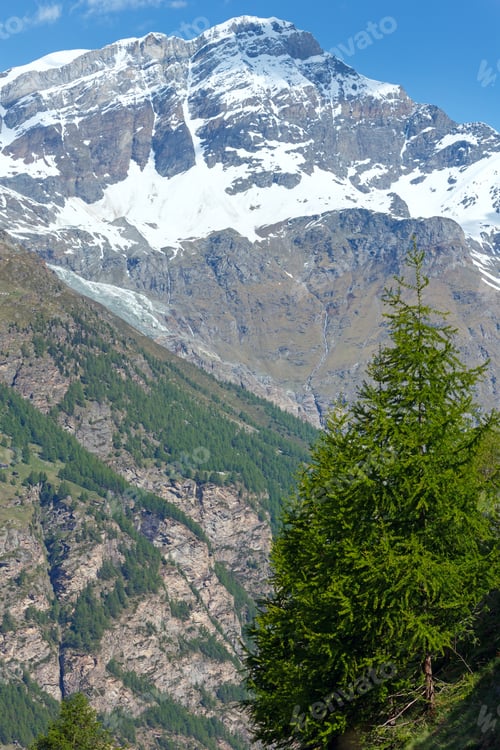 Preview: Summer Alps Mountain Plateau (Switzerland, Near Zermatt)