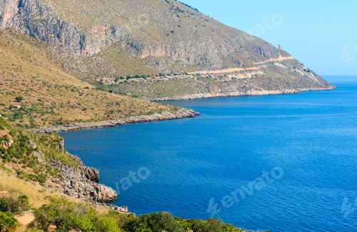Preview: Paradise Sea Landscape From Coastline Trail Of Zingaro Nature Reserve Park, Between San Vito Lo
