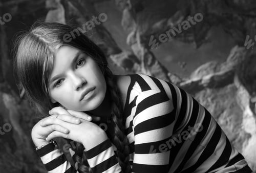 Preview: Blue-Eyed View Of A Girl With A Beautiful Hair