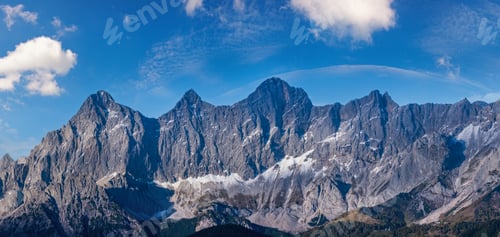 Preview: Autumn Alps Mountain Rocks View From Reiteralm, Steiermark, Austria.