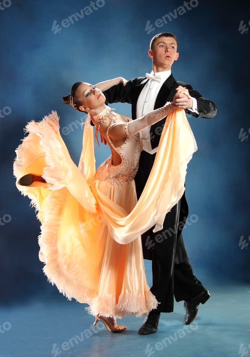 Preview: Beautiful Couple In The Active Ballroom Dance