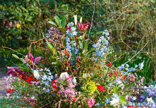 Preview: Big Multicolor Wonderful Flowers Bouquet On Spring Park