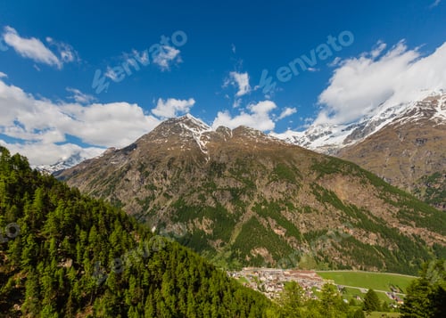 Preview: Summer Matterhorn Mountain View (Alps, Switzerland, Zermatt Outskirts)