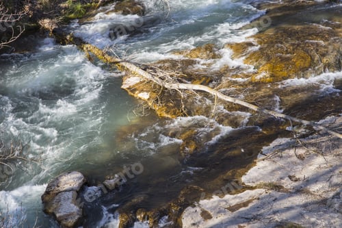 Preview: Long Exposure Of Rocky Creek Mijares River Teruel Spain