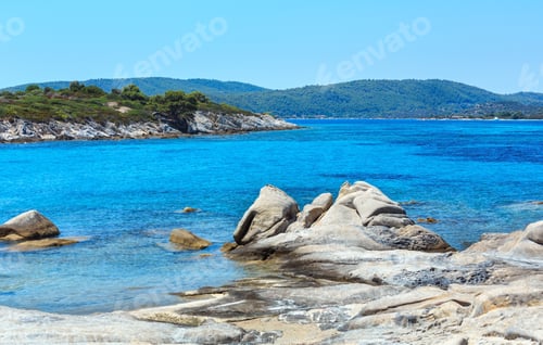 Preview: Aegean Sea Coast Landscape, View Near Karidi Beach (Chalkidiki, Greece).