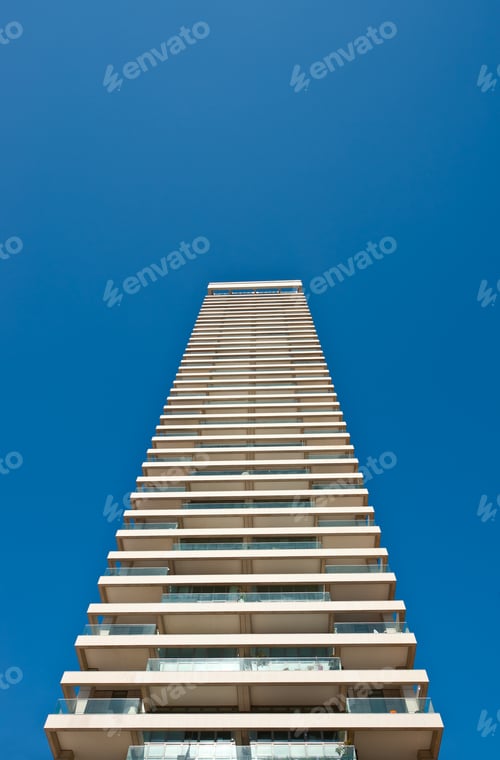 Preview: Residential Building On Sky Background