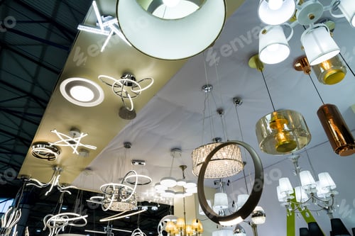 Preview: Modern Chandeliers On The Ceiling, Demonstration Samples For Buyers