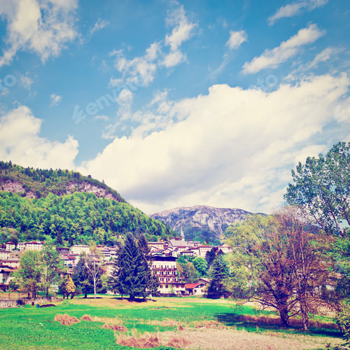 Preview: The Old Town High Up In The Italian Alps, Instagram Effect
