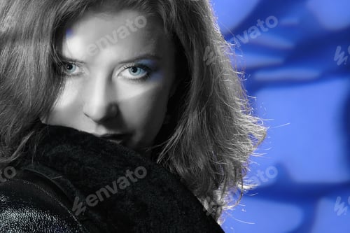 Preview: Portrait Of A Young Girl With Blue Eyes