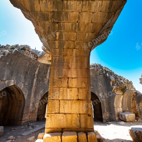 Preview: Remnants Of Castle On The Golan Heights Near The Israeli Border With Syria. The Nimrod Fortress