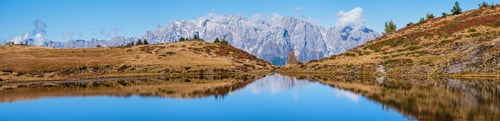 Preview: Autumn Alpine Kleiner Paarsee Or Paarseen Lake, Dorfgastein, Land Salzburg, Austria. Alps Hochkonig