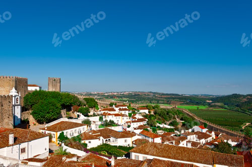 Preview: View To Historic Center City Of Obidos, Portugal