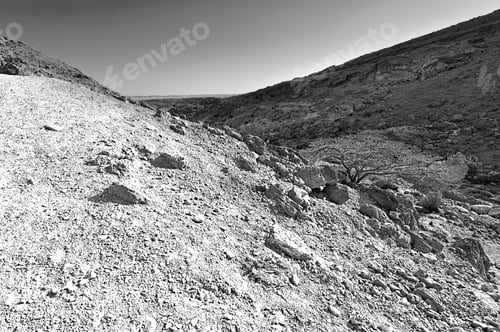 Preview: Rocky Hills Of The Negev Desert In Israel. Wind Carved Rock Formations In The Southern Israel