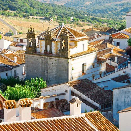 Preview: Bird'S Eye View On The Red Tiles Of The Spanish Town