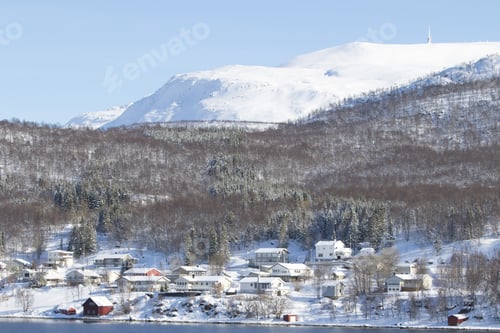Preview: Winter Landscape Of The Norwegain Sea Near Tromso North Of Norway
