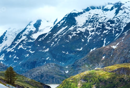 Preview: Summer (June) Alp Mountain Tops View From Grossglockner High Alpine Road