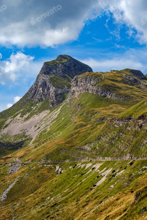 Preview: Picturesque Summer Mountain Landscape Of Durmitor National Park, Montenegro, Europe, Balkans