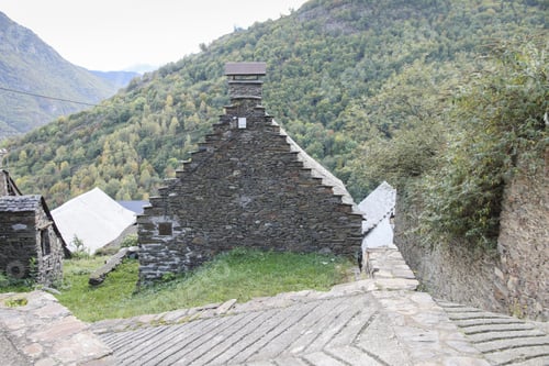 Preview: Bausen Village Aran Valley Pyrenees Mountains Lerida Catalonia Spain
