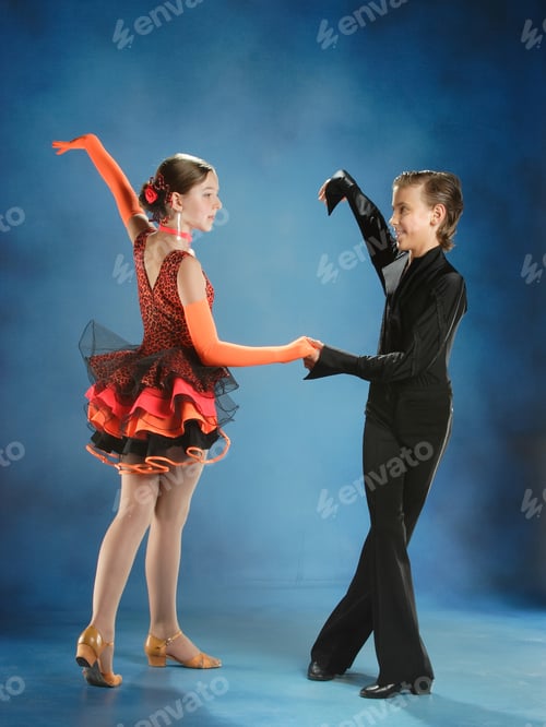 Preview: Beautiful Couple In The Active Ballroom Dance
