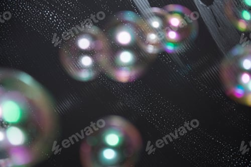 Preview: Abstract Photo Of Bubbles On A Black Background