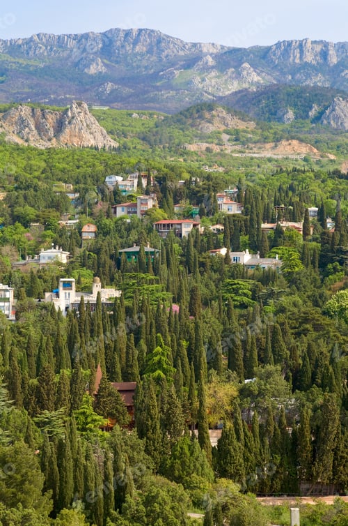 Preview: Spring View Of Simeiz Town (Crimea, Ukraine)