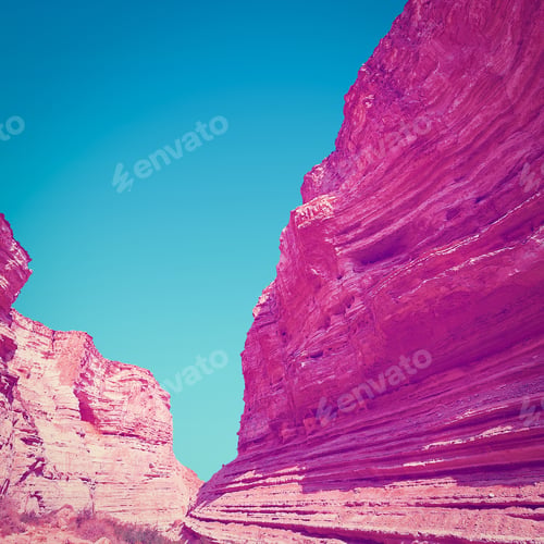 Preview: Canyon En Avedat Of The Negev Desert In Israel, Instagram Effect