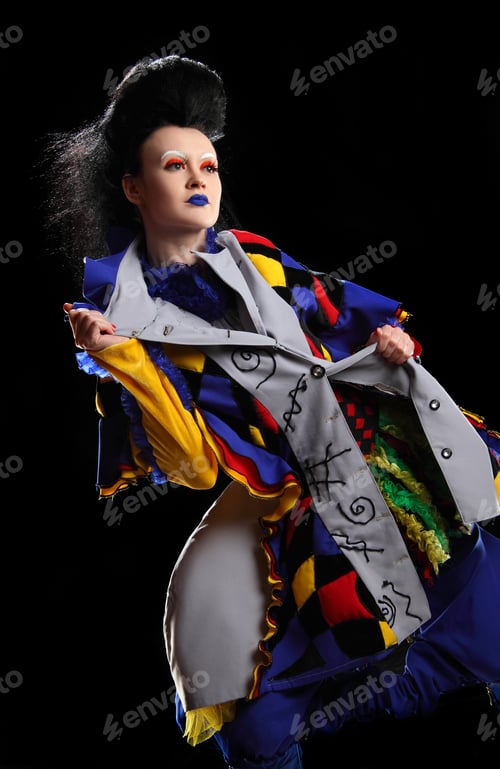 Preview: Model Photography Girls In Costumes Harlequin