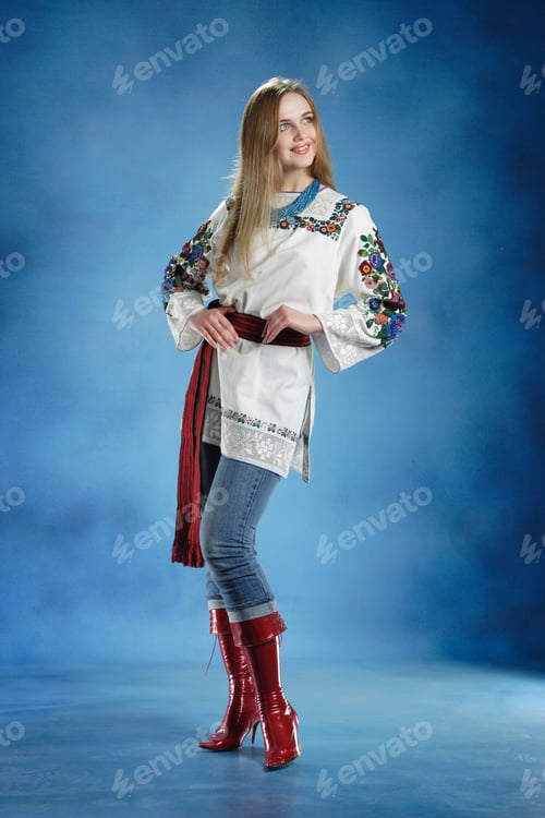 Preview: Portrait Of A Beautiful Girl In National Costume