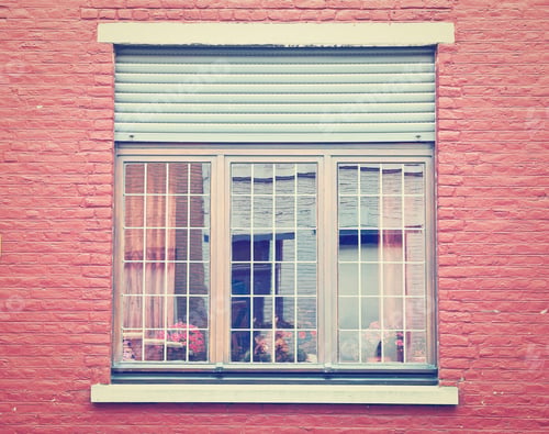 Preview: Window With Curtain In The Belgian City, Instagram Effect
