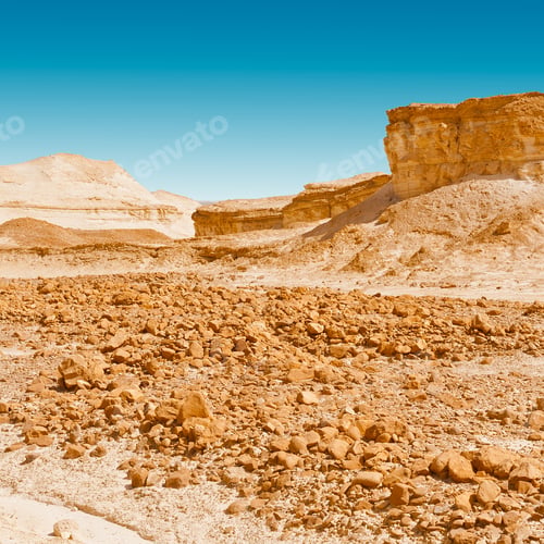 Preview: Stone Desert On The West Bank Of The Jordan River, Instagram Effect