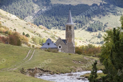 Preview: Autumn Scenery In Montgarri Beret Spanish Pyrenees, Lleida, Catalonia, Spain