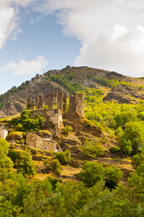 Preview: The Medieval Town And Castle Ruins In The French Alps