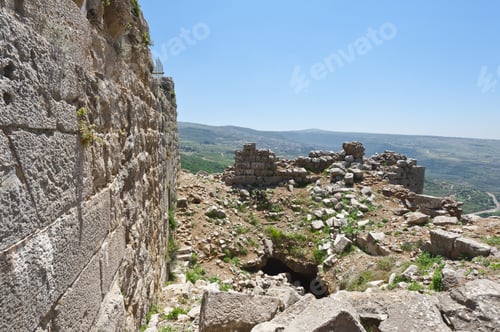 Preview: Remnants Of Castle On The Golan Heights Near The Israeli Border With Syria. The Nimrod Fortress