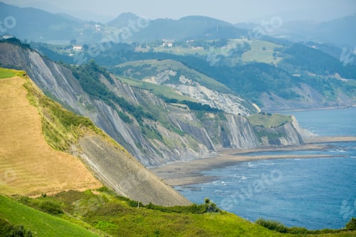 Preview: Gipuzkoa Coast From The Cliffs In Zumaia Spain