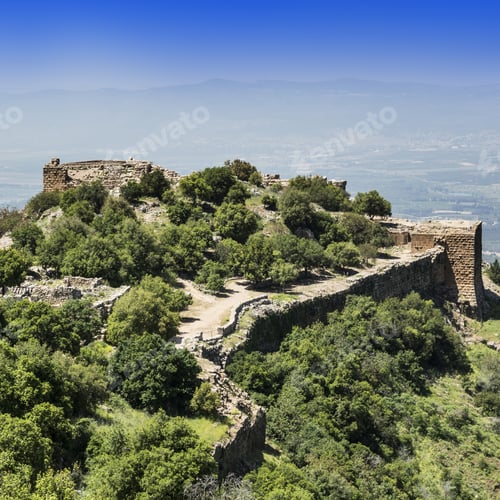 Preview: Remnants Of Castle On The Golan Heights Near The Israeli Border With Syria. The Nimrod Fortress