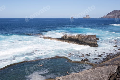 Preview: La Maceta Beach In La Frontera Seascape El Hierro Canary Islands Spain