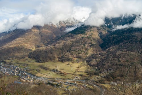 Preview: Eth Portilhon Col Du Portillon In The Pyrenees Mountains Between France And Spain