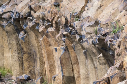Preview: Summer Basalt Pillars Geological Reserve And Basalt Guarry Near Basaltove Lake, Kostopil District