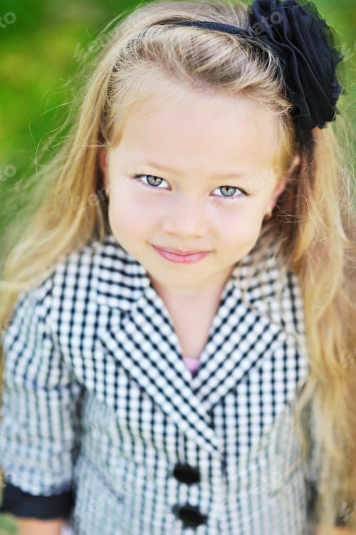 Preview: Portrait Of Beautiful Little Girl - Closeup