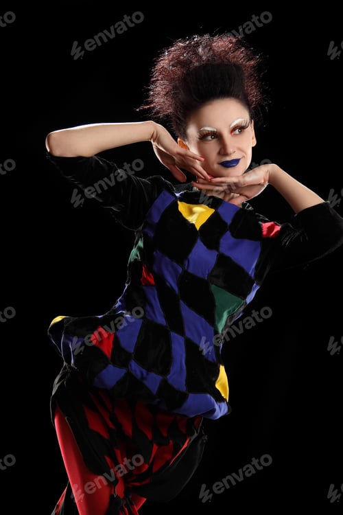 Preview: Model Photography Girls In Costumes Harlequin