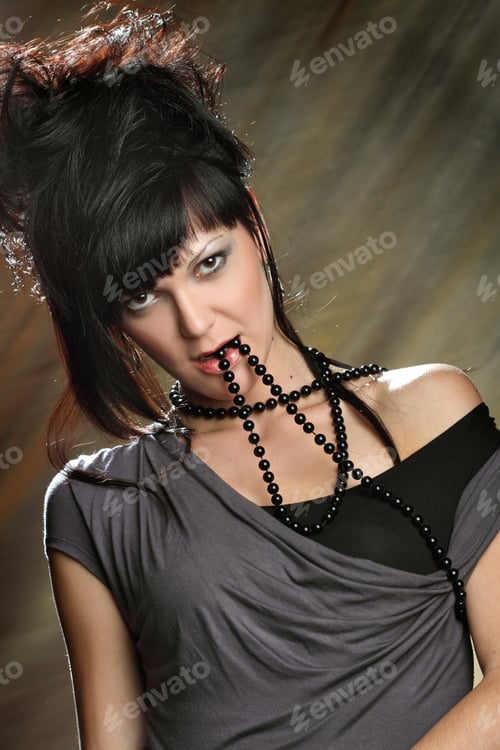 Preview: Beautiful Young Woman.Fashion Makeove, Groomed Skin. Good Hairstyle.Beautiful Young Woman. Art Of