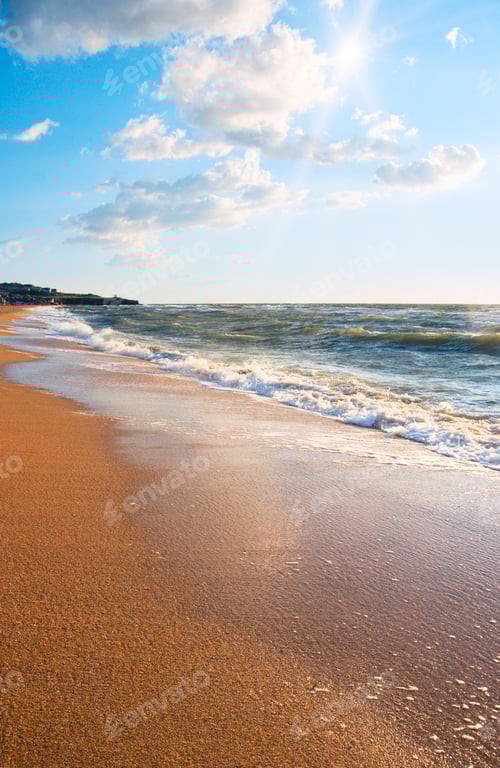 Preview: Sea Surf Wave Break On Coastline