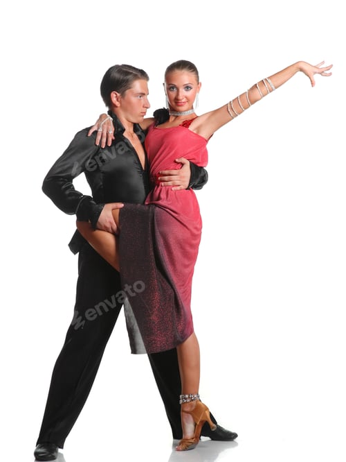 Preview: Beautiful Couple In The Active Ballroom Dance