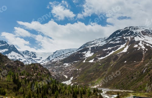 Preview: Summer View From Road To Kaunertal Gletscher (Austria, Tirol).